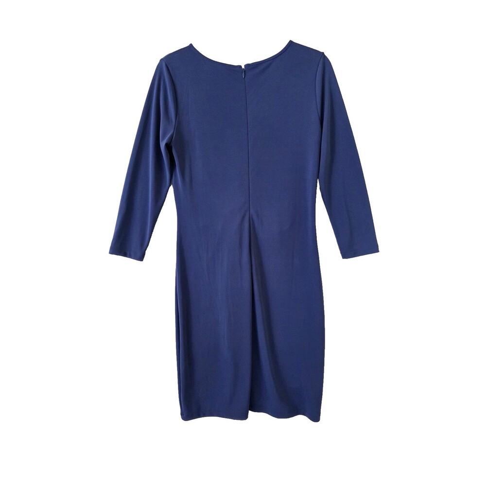 Ann Taylor Tie Front Dress Blue Sz 8p Blue - Picture 3 of 6
